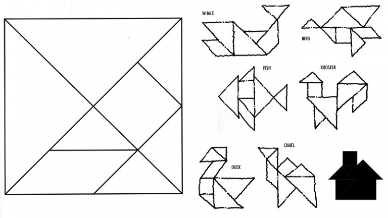 Tangram shapes in Maths - Study Mumbai